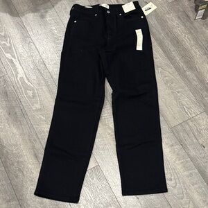 Universal Thread Black High-Rise Straight Jeans